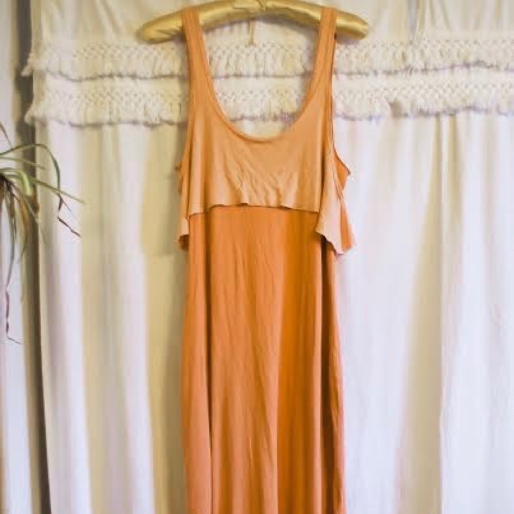 Free People Beach Peach Two Toned Maxi Dress